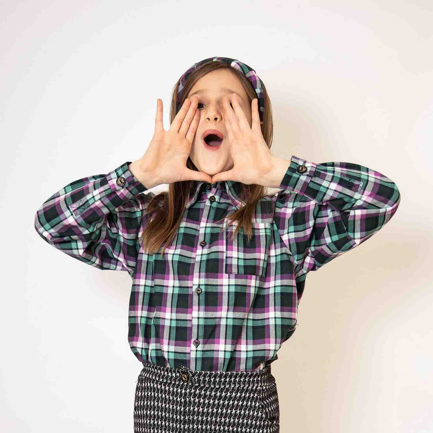 Fancy Tartan Shirt for Kids-2