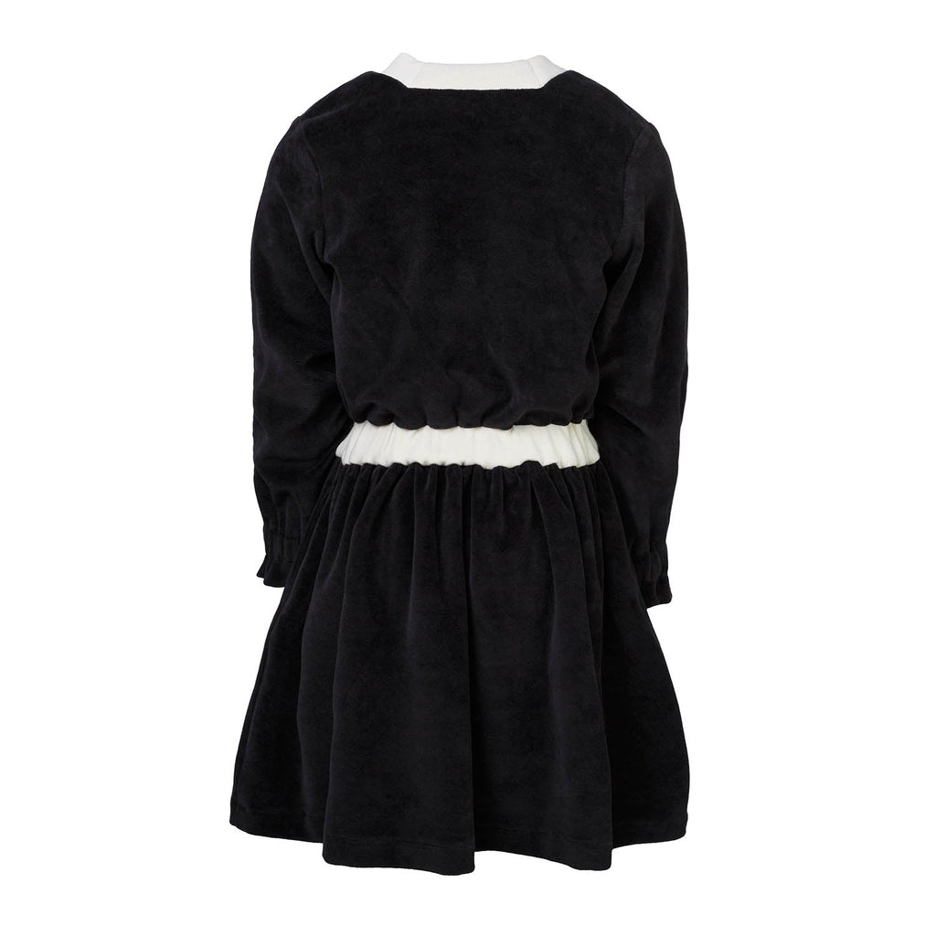 Black Velvet Dress for Girls-2