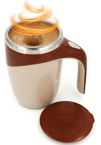 Taza Térmica Batidora Automática Magnetica Café Té Dtm-630