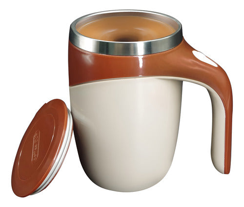 Taza Térmica Batidora Automática Magnetica Café Té Dtm-630