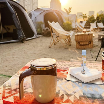 Taza Térmica Batidora Automática Magnetica Café Té Dtm-630