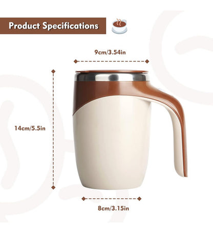 Taza Térmica Batidora Automática Magnetica Café Té Dtm-630