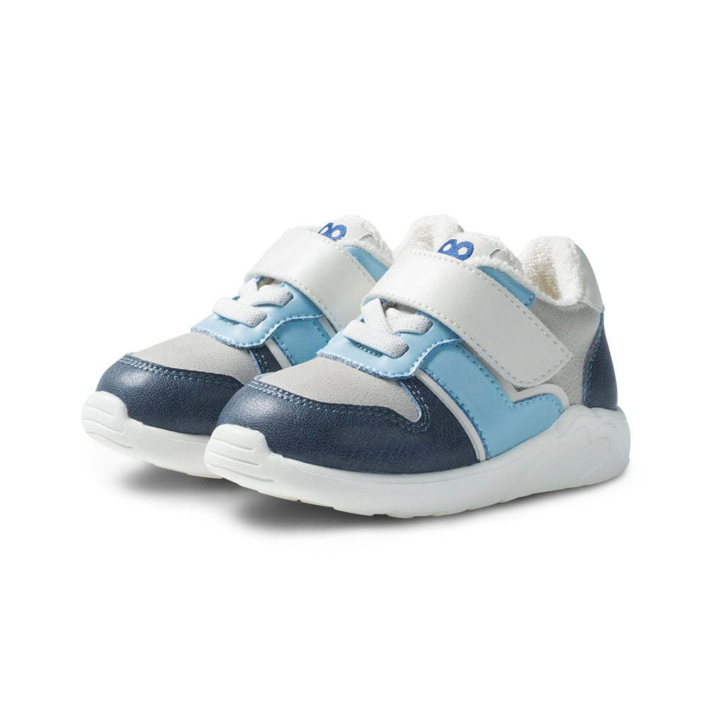 Innocently Soft Sole Non-Slip Pre-walker Blue Baby Sneakers-2